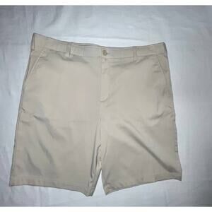 Men's Flat Front Shorts BCG Brand Size 40 Activewear Casual Dress Light Tan